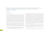 Monetary and fiscal policies in the euro area: independent but … · 2016. 10. 25. · September 2016 Monetary and fiScal policieS in the euro area: independent but neverthele SS