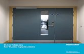 Door Closers For Every Application - ASSA ABLOY UK...of innovation, pioneering the use of alloy bodies, slimline units, non-handed closers, adjustable backcheck, speed adjustment and