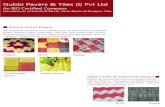 Gubbi Pavers & Tiles (I) Pvt Ltd2.imimg.com/data2/VU/YE/MY-951176/paver-glossy-finish-blocks.pdf · Matt Finish & Industrial Pavers Gubbi matt finish paver blocks are available in