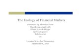Ecology of Financial Markets Plenary - Systemic Risk Centre · 2017. 8. 17. · • Amir, Evstigneev, Hens, Xu (2012): “Evolutionary Finance and Dynamic Games”, Mathematics and