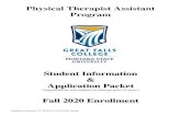 Physical Therapist Assistant Programnews.gfcmsu.edu/webs/pta/documents/PTA_Application.pdf · 2020. 2. 14. · Physical therapist assistants (PTAs) provide physical therapy services