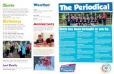 Weather The Periodical - Girlguiding Staffordshire€¦ · Sat 4th: Jenn Hill. Earth Sat 4th: Alison Holmes. Boss Lady. Sat 4th: Andrea Smith. Service Team Sat 4th: Keavy Miller,