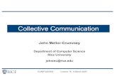 Collective Communication...3 Topics for Today • One-to-all broadcast and all-to-one reduction • All-to-all broadcast and reduction • All-reduce and prefix-sum operations •