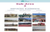 Sub-Area 2 - Denton, Texas · Sub-Area 2 DEFINING ELEMENTS Architecture Open Space & Parks Amenities Sub-area 2 consists primarily of multifamily and student housing. There are some