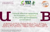 Towards effective networking for European (and global) in ......In situ conservation 0-2% (Based on Maxted et al., 2017) Lack of adequately conserved and available CWR diversity is