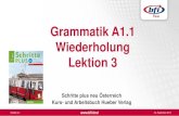 Grammatik A1.1 Wiederholung Lektion 3 · 2020. 4. 20. · Erstellt von 24. September 2019 Grammatik A1.1 Wiederholung Lektion 3 Schritte plus neu Österreich Kurs- und Arbeitsbuch