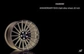 HAMANN ANNIVERSARY EVO | light alloy wheel, 22 inch - Hamann Motorsport … · 2012. 10. 19. · BMW X5 M E70 FA RA Size Item-No 10.5 J X 22 90 227 640 X 10.5 J X 22 90 227 640 X!