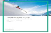 HPE Unified OSS Console · Confidential computer software. Valid license from HP E required for possession, use or copying. Consistent with FAR 12.211 and 12.212, Commercial Computer