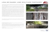 LINA BO BARDI. UNE SOLITUDE PARTAGÉE · PDF file 2019. 9. 27. · LINA BO BARDI. UNE SOLITUDE PARTAGÉE Solitude, thème choisi pour la Biennale d’architecture d’Orléans,n’est