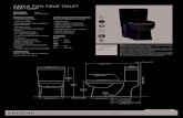 CAYLA TWO PIECE TOILET - contrac.ca · CAYLA TWO PIECE TOILET 4.8LPF / 1.28GPF PRODUCT SPECS - High e˜ciency toilet - 4.8Lpf / 1.28Gpf - Elongated bowl with concealed skirted trapway