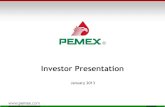 Investor Presentation - Pemex · 2015. 9. 14. · Actual results could differ materially from those projected in such forward-looking statements as a result of various factors ...