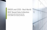 OKSDE and CEDS - Real World REST Based Data Collection · 2019. 5. 15. · Generate Data Layer. Deploy the CEDS Generate End Point Server. Load the CEDS XSD Schema. Create Swagger/Postman