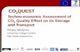 CO2QUEST Techno-economic Assessment of CO2 Quality Effect ... · Framework Programme FP7-ENERGY-2012-1-2STAGE under grant agreement number 309102. The presentation reflects only the