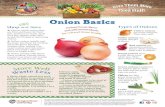 Onion Basics - First 5 Siskiyou1 medium onion, sliced or chopped 1 teaspoon oil, margarine,or butter Directions: 1. Heat oil in a wide bottomed skillet or pan over medium-high heat.