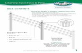 3-Rail Vinyl Ranch Fence (2 Pack) · 2 - Place the glued cap on the vinyl post and allow to set for 5-10 minutes. For more information, contact us at 1 877-778-5733. 5 3-Rail Vinyl