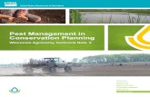 Pest Management in Conservation Planning · conservation planners perform NRCS pest management policy roles 1, 2, and 3 in the conservation planning process by evaluating the potential