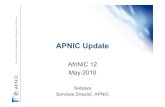 APNIC Update · Training and Education • Face-to-face training • Fully equipped Training lab (IPv6 supported) • Online Interactive eLearning Web classes • Two training courses