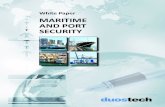 White Paper MARITIME AND PORT SECURITY€¦ · Duos Technologies, Inc. Page 6 of 16 MARITIME AND PORT SECURITY WHITE PAPER 11/12/2008 On 5 November 2005, the cruise liner “Seabourn