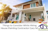 Things to Consider While Hiring House Painting Contractor Cary NC