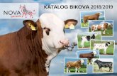 Katalog biKova 2018/2019 - Nova Genetik Križevci · Što se tiče bikova uz već postojeću ponudu imamo i nove vrhunske bikove simentalske pasmine VARTA: GZW 135, MW 125, visoke
