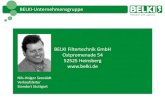 BELKI Filtertechnik GmbH Ostpromenade 54 …...4 Die Firma - BELKI ApS / BELKI Filtertechnik GmbH: • Die BELKI Firmengruppe gehört heute zu den technisch führenden Anbietern von