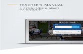 [Teacher's Manual] 7. Attendance & Grade Management · 2020. 8. 28. · TEACHER’S MANUAL 3 / 18 1. Online Attendance In online learning environments such as e-learning, flipped