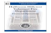 Halfmoon Hillcrest Volunteer Fire Department - Financial ......Introduction Objective Scope and Methodology The Halfmoon Hillcrest Volunteer Fire Department (Department) is a not-for-proﬁ