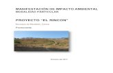 PROYECTO “EL RINCONsinat.semarnat.gob.mx/dgiraDocs/documentos/col/estudios/... · 2014. 2. 13. · Pág.¬3 I.- DATOS GENERALES DEL PROYECTO, DEL PROMOVENTE Y DEL RESPONSABLE DEL