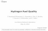 Hydrogen Fuel Quality · 5/15/2012  · • Total project funding: $2,350K – DOE share: 100% – Contractor share: 0% • Funding received in FY11: $450K • Funding for FY12: $400K