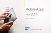 Mobile Apps mit SAP - LOGISTIK HEUTE · 2018. 11. 27. · These materials are provided by SAP SE or an SAP affiliate company for informational purposes only, without representation