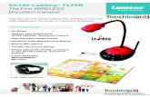DC120 Ladibug FLYER WIRELESS Document Camera! · 2010. 12. 21. · FLYER The First WIRELESS. Document Camera! Key Features: • No Wires! • Only for your Hi-Definition . DC120 Ladibug