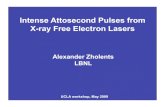 Intense Attosecond Pulses from X-ray Free Electron Lasershome.physics.ucla.edu/calendar/Workshops/CFC_FEL_2009/...Natalia.Guerassimova @ DESY.DE To study complex dynamical changes