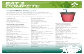 Smoothie Recipes - · PDF file 2011. 3. 25. · Smoothie Recipes IRFU Performance Nutrition / Smoothie Recipes Smoothies are a great way of getting extra fruit in and are easy to take,