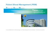 New Patient blood management B. Mansouri 2016 · 2016. 11. 15. · Patient blood management /B. Mansouri Taleghani 13 Inselspital Bern, Universitätsklinik für Hämatologie und Hämatologisches