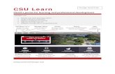 CI's portal for learning and professional development...CSU Learn Manager Quick Guide CSU CI's portal for learning and professional development Managers can: • Quickly view team