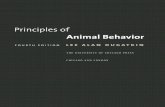 Principles of Animal Behavior (Fourth Edition) · 17 Animal Personalities ... One solution is to survey ethologists to get a discipline-wide view of the way the term behavior is employed.
