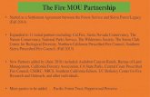The Fire MOU Partnership MOU...• More parties to be added . . . Pacific Forest Trust; Pepperwood Preserve FIRE MOU Partners have a Steering Committee and 3 primary work groups: •Capacity