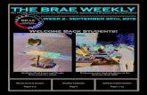 THE BRAE WEEKLY · 2015. 9. 30. · The Weekly Newsletter for the BioResource & Agricultural Engineering Department Student Opportunities Pages 7-15 BRAE News & Events Pages 2-5 October