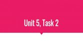 Unit 5, Task 2€¦ · Unit 5, Task 2. Interactive features. Page Navigation. Audio. Video. Links. Graphics. Page Navigation Audio Link Graphics. Why are these interactive features