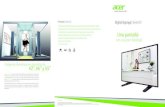 Acer Inc. - 42”, 46” y 55”static.acer.com/up/Resource/Acer/Professional/Digital...2016/04/01  · de la serie DV de Acer presentan imágenes nítidas y vibrantes para maximizar