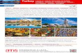 Turkey 6 DAYS & 5 NIGHTS TREASURES OF TURKEY ISTANBUL ...€¦ · ISTANBUL – KUSADASI – PAMUKKALE – KONYA – CAPPADOCIA - ANKARA - ISTANBUL Itinerary Turkey . Day 4 Thursday
