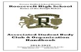 Associated Student Body Club & Organization Handbook · 2014. 9. 29. · Fresno Unified School District Roosevelt High School Home of the Rough Riders Associated Student Body Club