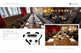 Hippodrome Casino | Live Casino | Entertainment London - … · 2017. 8. 18. · ALMA’S ROOM ROOM INFORMATION Alma’s private room is spacious and light, perfect for drinks receptions,