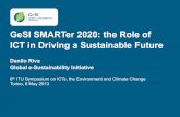 GeSI SMARTer 2020: the Role of ICT in Driving a Sustainable ......GeSI SMARTer 2020: the Role of ICT in Driving a Sustainable Future Danilo Riva Global e-Sustainability Initiative