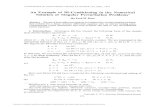 An Example of Ill-Conditioning in the Numerical Solution of ......putational results in this paper, and it is easier to discuss these results for the linear problem. Similar computations
