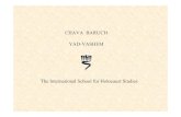 CHAVA BARUCH YAD-VASHEM · 2018. 12. 24. · CHAVA BARUCH YAD-VASHEM The International School for Holocaust Studies