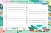 Summer Bucket List...Summer Activities @walkinmyshoes /walkinmyshoes @stpatricks_wims  Write down the plans and activities you’re looking forward to enjoying over ...
