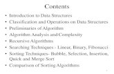 Structures unit-1.pdf · 2020. 8. 28. · search, Fibonacci search. Sorting- Insertion sort, Selection sort, Exchange (Bubble sort, quick sort), distribution (radix sort), merging