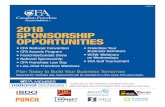 2018 SPONSORSHIP OPPORTUNITIES · 2 If you are targeting FRANCHISORS, look for this symbol: s If you are targeting PROSPECTIVE FRANCHISEES, look for this symbol: n CFA NATIONAL CONVENTION:
