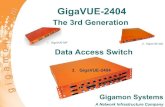 GE and 10GE Network Monitoring - NextGig Systems · 2017. 11. 21. · Gigamon Systems A Network Infrastructure Company Data Access Switch 1. GigaVUE-MP 2. GigaVUE-420 3. GigaVUE-2404.
